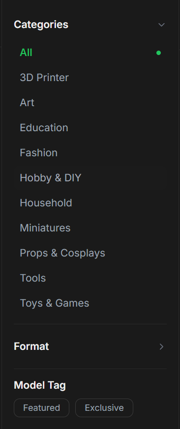 Browse categories